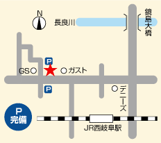 HAIR MAKEフルール 鏡島店の地図