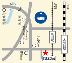 HAIR MAKE fleur 木曽川店の地図